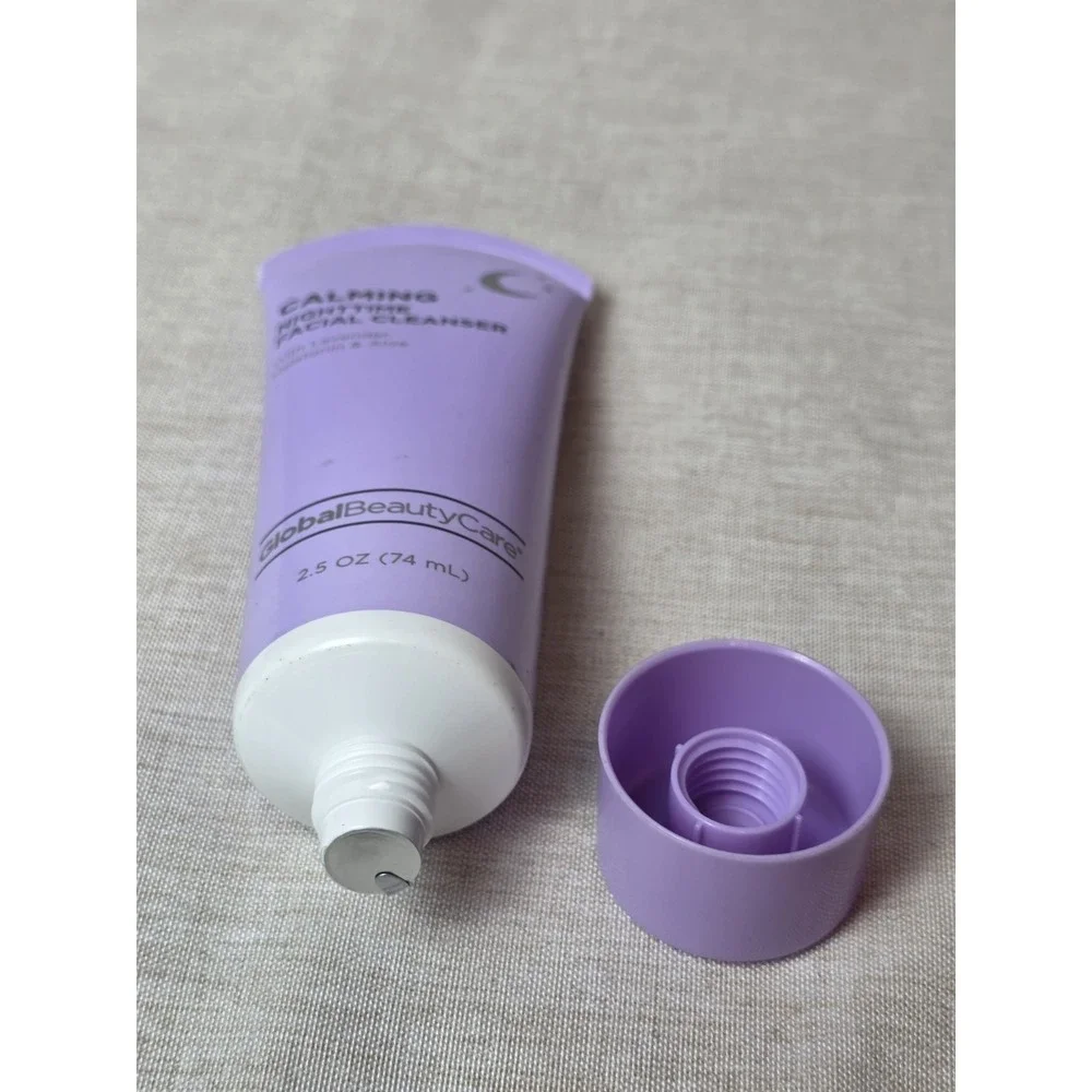 Global Beauty Care Calming Nighttime FACIAL CLEANSER Lavender 2.5 oz/74mL New